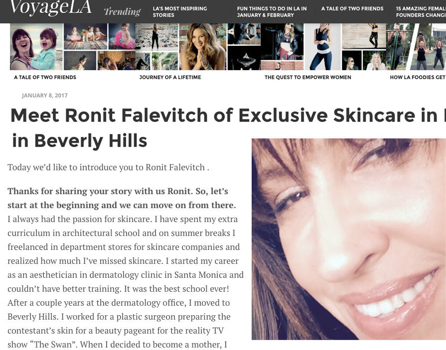 Meet Beverly Hills Facialist Ronit Falevitch